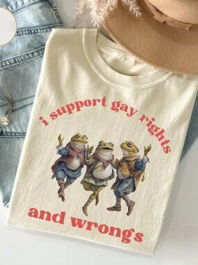 Funny Frog Shirt, Gay Pride Month Tee, Support Gift Shirt